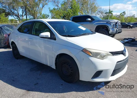 2014 Toyota Corolla L z USA, uszkodzony, nr VIN 2T1BURHE3EC057680
